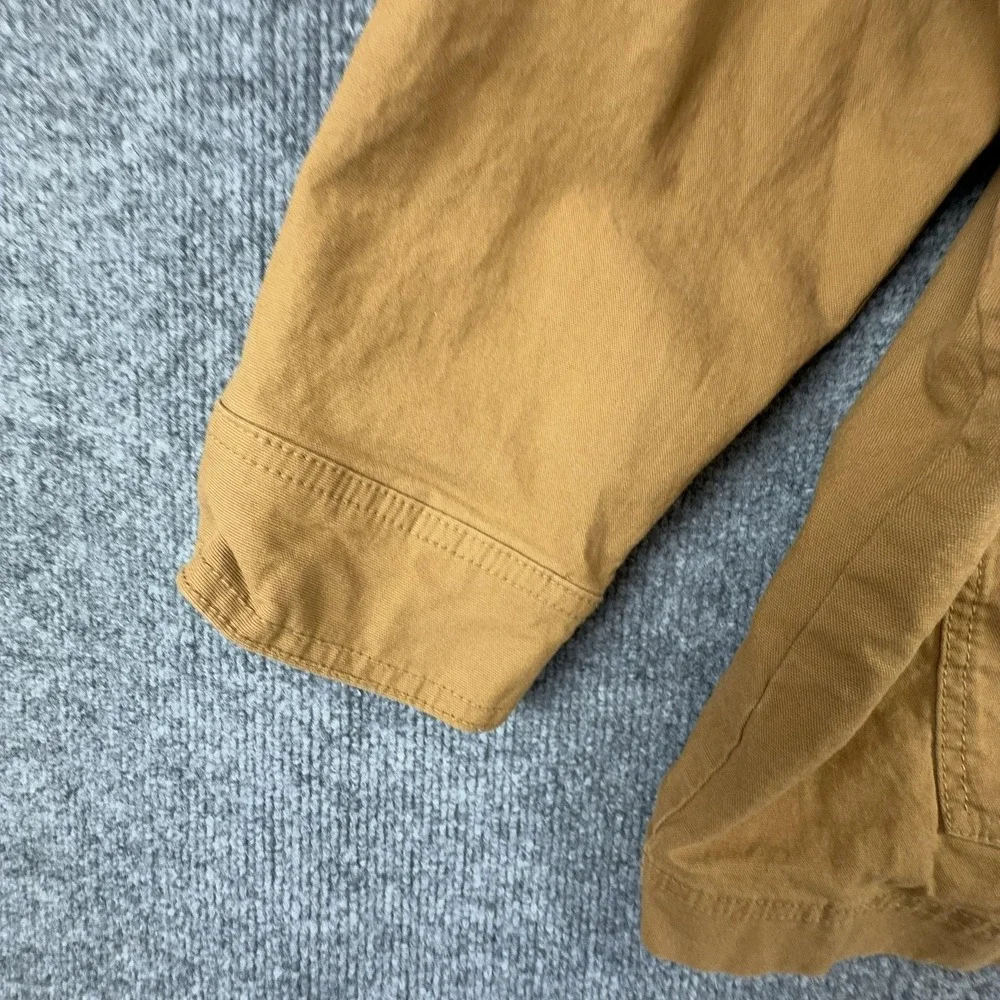 Old Navy 00s Jacket Mens 2XL Brown Canvas Corduroy Collar Workwear Coat